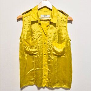 Lanvin blouse Summer 2009 size S yellow sleeveless